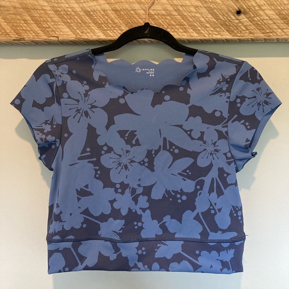 AERIE cropped scallop tee - Picture 2 of 4